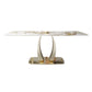 Glam Sintered Stone Dining Table Rectangle Standard Dining Table for Kitchen Clearhalo ' dining_table' 'Dining Tables & Seating' 'Dining Tables' 'furn' 'furn_dining_table' 'Furniture' 'furniture_dining_table' 'Kitchen & Dining Furniture' 'kitchen&dining_furn' 'kitchen' 'kitchen_dining_table' 1200x1200_8562576a-59fa-4722-9dbe-1a02069854c5