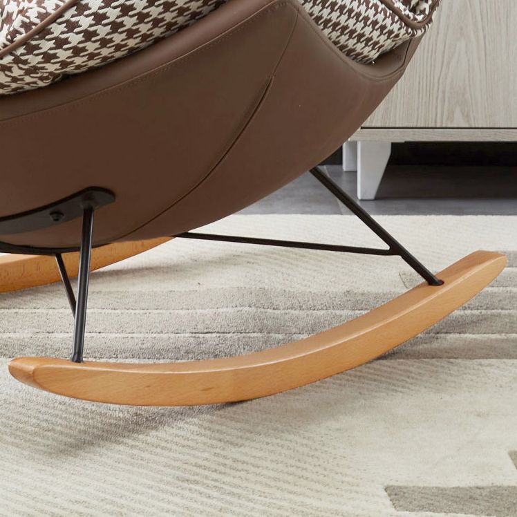 Light Luxury Style Single Leisure Chaise Rocking Chair Lounge Lazy Chair Clearhalo 'Chairs & Seating' 'furn' 'furn_rocking_chairs' 'Furniture' 'Living Room Furniture' 'Rocking Chairs' 'rocking_chairs' 1200x1200_8565a34f-a551-43cf-87f2-8c0f37128e0a