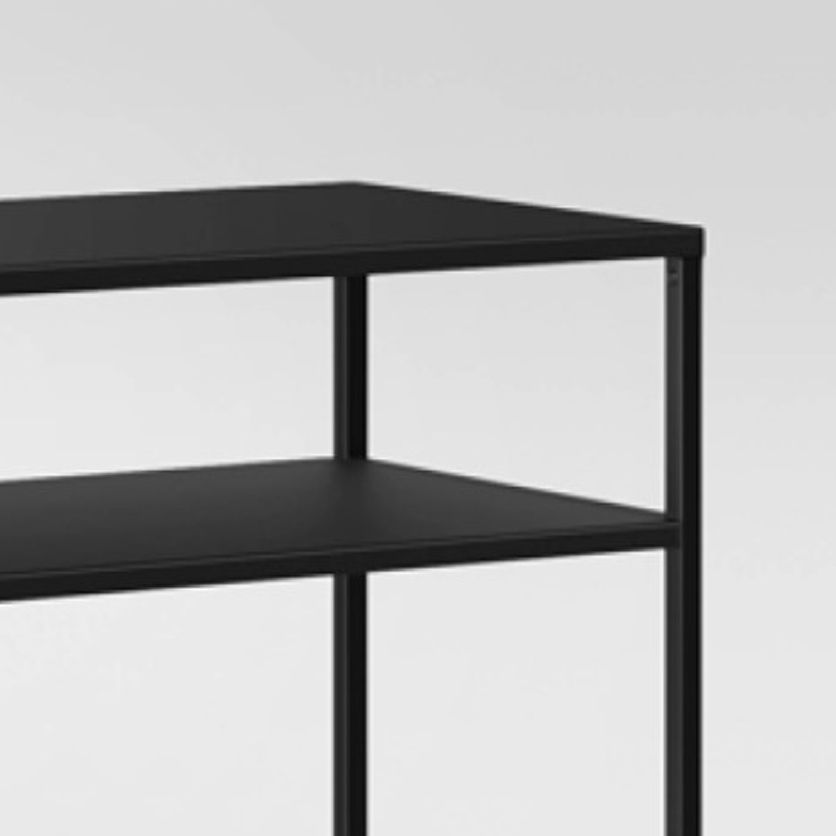 Contemporary Style Console Table Rectangle Metal Accent Table for Hall