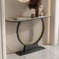 Tavolo console glam tavolo da console mezzaluna resistente ai graffi