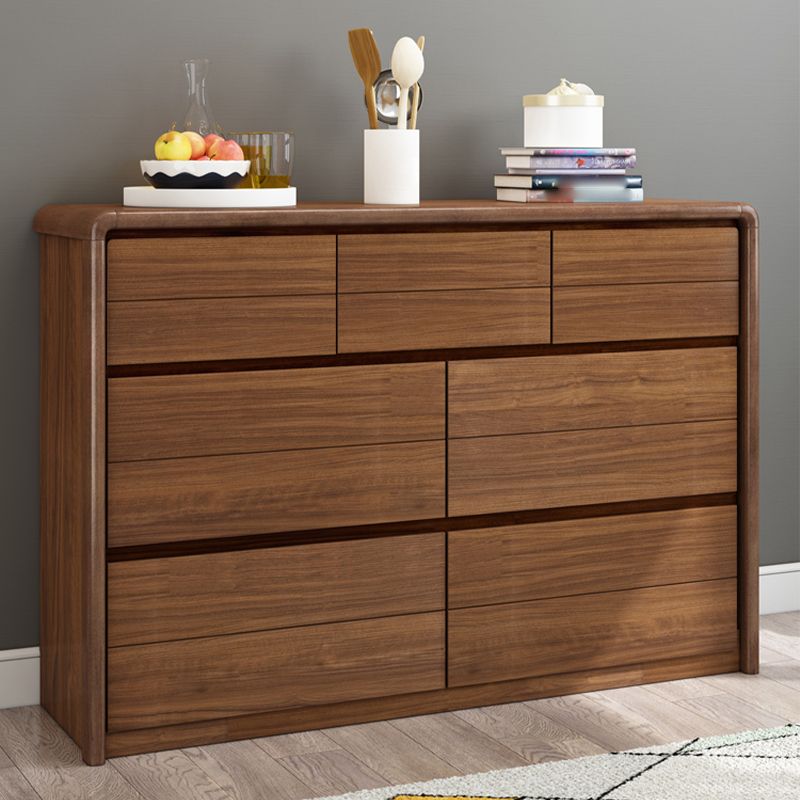 Mobile rettangolare moderno mobile laterale minimalista in legno con cassetto