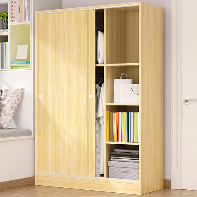 Armoire armoire en bois avec placard de garde-robe moderne étagères