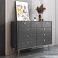 Modern Stone Wood Sideboard 9-Drawer Dining Room Buffet Server,47"L x 15.7"W x 36.6"H Clearhalo 'buffet_sideboard' 'Buffets & Sideboards' 'furn' 'furn_buffet_sideboard' 'Furniture' 'Kitchen & Dining Furniture' 1200x1200_85693ab8-b109-4d4f-b00b-bb317e8a7c1b