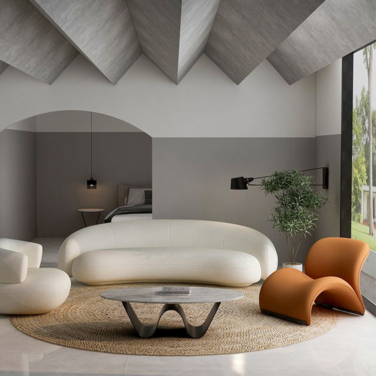 Glam Abstracts Cocktail Table Oval Coffee Cocktail Table for Home Clearhalo 'Coffee & Accent Tables' 'Coffee Tables' 'coffee_tables' 'furn' 'furn_coffee_tables' 'Furniture' 'Living Room Furniture' 1200x1200_85695de6-dab0-4cb5-8dac-9d5c2d551fcd