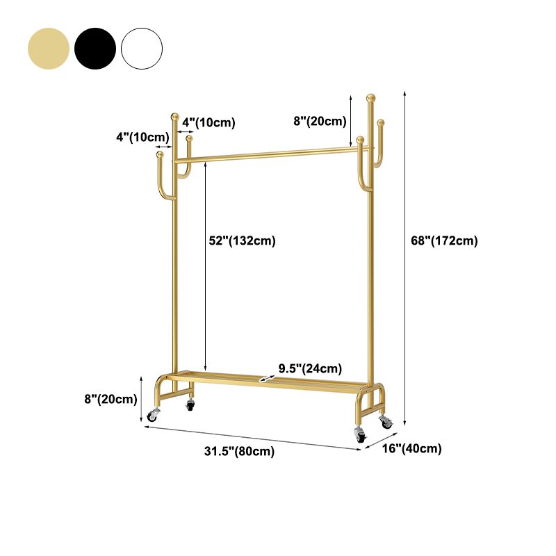 Metal Coat Hanger Hanging Metal Coat Rack Rail Entryway Kit with Shelf Clearhalo 'Entry & Mudroom Furniture' 'furn' 'furn_hall_tree_coat_racks' 'Furniture' 'Hall Trees & Coat Racks' 'hall_tree_coat_racks' 1200x1200_856b44a4-e4a0-4bb0-a889-8b8d241009af