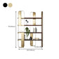 Glam Engineered Wood Bookshelf Standard Open Back Bookcase with Shelves
