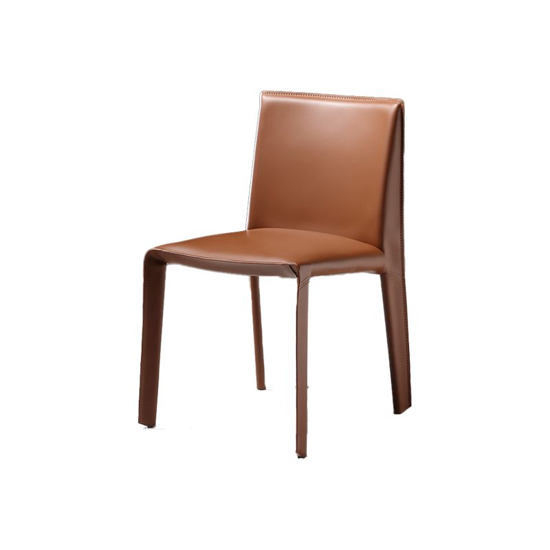 Contemporary Side Chair Metal Solid Back Dining Chair for Indoor Clearhalo 'Dining Chairs' 'Dining Tables & Seating' 'dining_chair' 'furn' 'furn_dining_chair' 'Furniture' 'Kitchen & Dining Furniture' 1200x1200_856bfd8e-dcb6-476f-a6ce-bdf2a7dfeb3e
