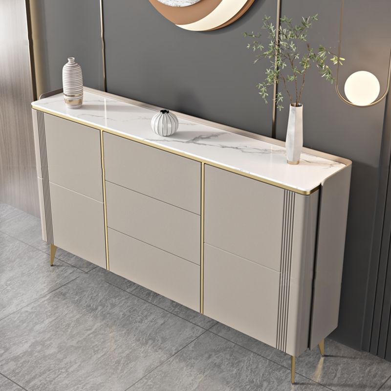 Classic Glam Storage Chest Stone Dresser with 3 Drawers , 12.87-inch Width Clearhalo 'Bedroom Furniture' 'Dressers & Chests' 'dressers_chests' 'furn' 'furn_dressers_chests' 'Furniture' 1200x1200_856c03a1-a196-442f-bbf2-809f7d86bcc3