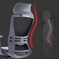 Silla de oficina moderna, altura ajustable del asiento, brazos fijos, silla de escritorio deslizante con ruedas