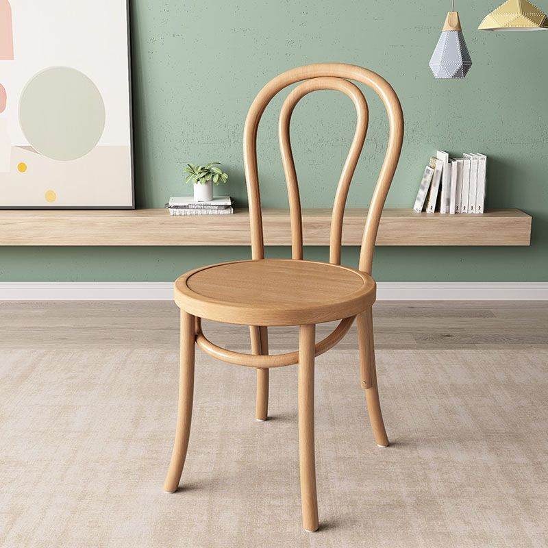 Scandinavian Dining Room Armless Chair Wood Windsor Back Dining Side Chair Clearhalo 'Dining Chairs' 'Dining Tables & Seating' 'dining_chair' 'furn' 'furn_dining_chair' 'Furniture' 'Kitchen & Dining Furniture' 1200x1200_856d81fe-18d1-420b-a904-f9e6766b552e