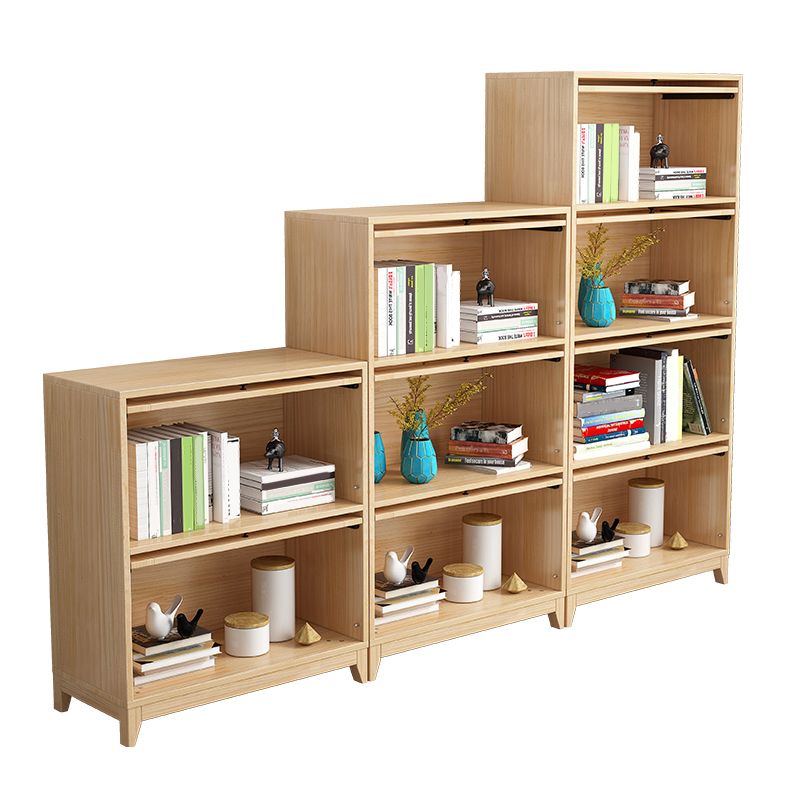 Scandinavian Style Closed Back Bookshelf Standard Wooden Bookcase Clearhalo 'Bookcases' 'furn' 'furn_bookcases' 'Furniture' 'Office Furniture' 1200x1200_8572db71-2b0c-4f6e-b68e-389d6c7dc540