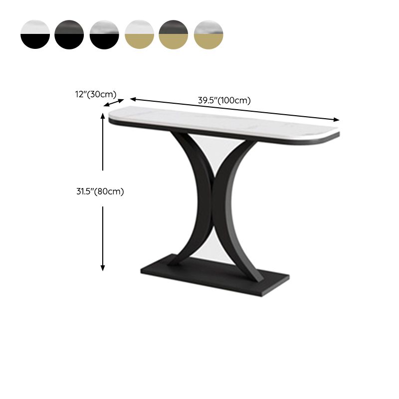 31.5 "de altura Glam Accent Tabla 1 Mesa de consola de piedra para Hall para Hall