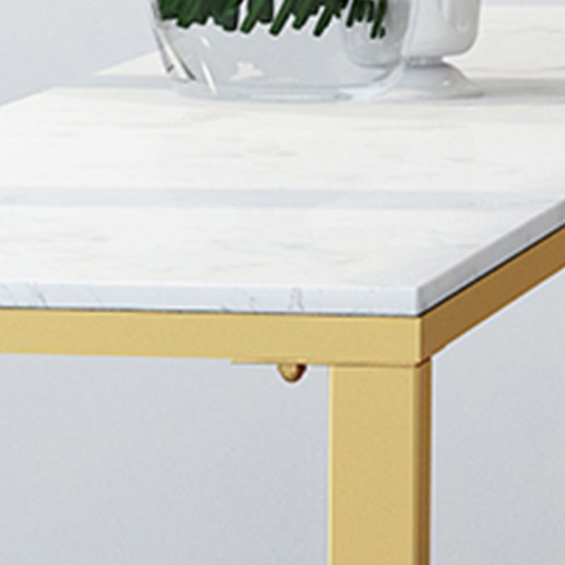 Stone Bar eettafel Glam -stijl rechthoekige staaftafel met schroefvoetstuk voor keuken