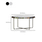 Round Cross Legs Coffee Table Stainless Steel Cocktail Table Clearhalo 'Coffee & Accent Tables' 'Coffee Tables' 'coffee_tables' 'furn' 'furn_coffee_tables' 'Furniture' 'Living Room Furniture' 1200x1200_8577f69c-52b6-44e8-9303-d5208d67622e