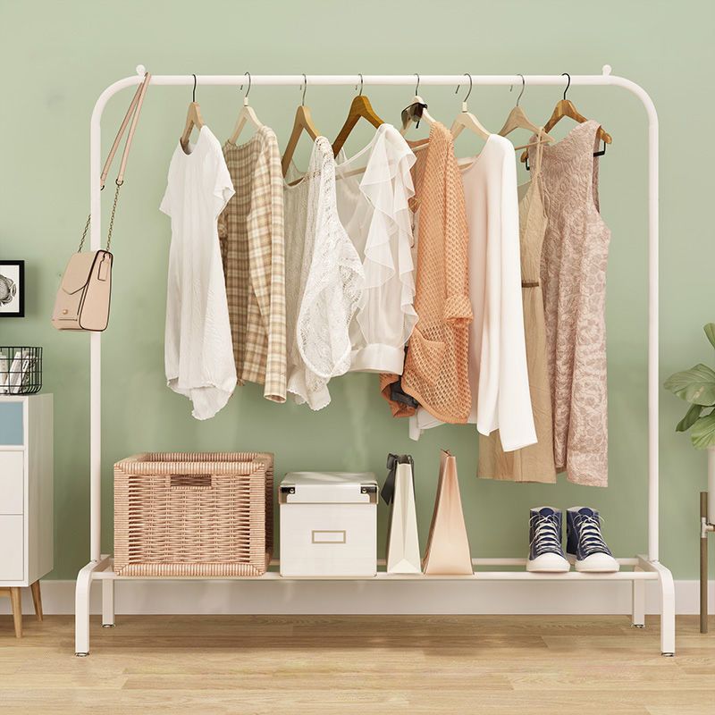 Stable Metallic Coat Hanger Free Standing Coat Rack With Storage Shelving Clearhalo 'Entry & Mudroom Furniture' 'furn' 'furn_hall_tree_coat_racks' 'Furniture' 'Hall Trees & Coat Racks' 'hall_tree_coat_racks' 1200x1200_85784149-0a7e-4118-8055-7ab77cf86488