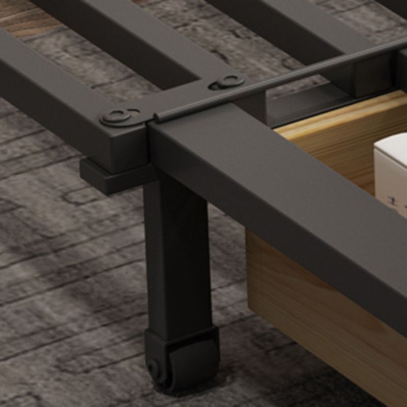 アームレスコンテンポラリーフェイクレザーコンバーチブルベッドのセッティー2枕付き