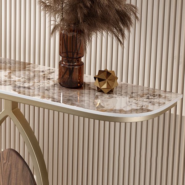 Tabella della console ardesia da 11,8 "W tavolo glam resistente ai graffi