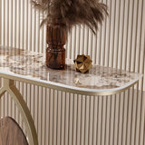 Tabella della console ardesia da 11,8 "W tavolo glam resistente ai graffi