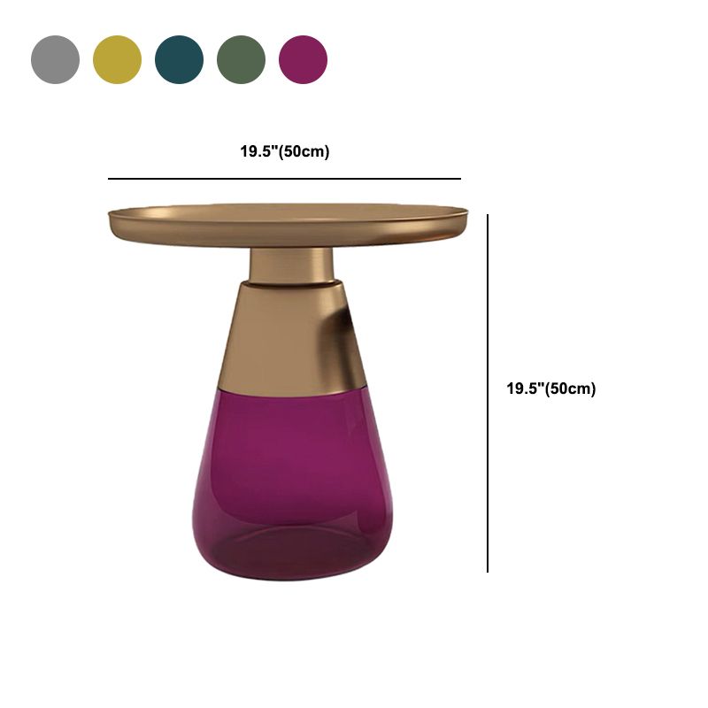 Mid-Century Modern Pedestal Glass Round Storage Single Coffee Table Clearhalo 'Coffee & Accent Tables' 'Coffee Tables' 'coffee_tables' 'furn' 'furn_coffee_tables' 'Furniture' 'Living Room Furniture' 1200x1200_857bdb8a-b78c-4bd7-b5e5-8bccb8073d1f