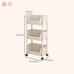 Contemporary Plastic Bookshelf White Standard Shelf Bookcase for Study Room