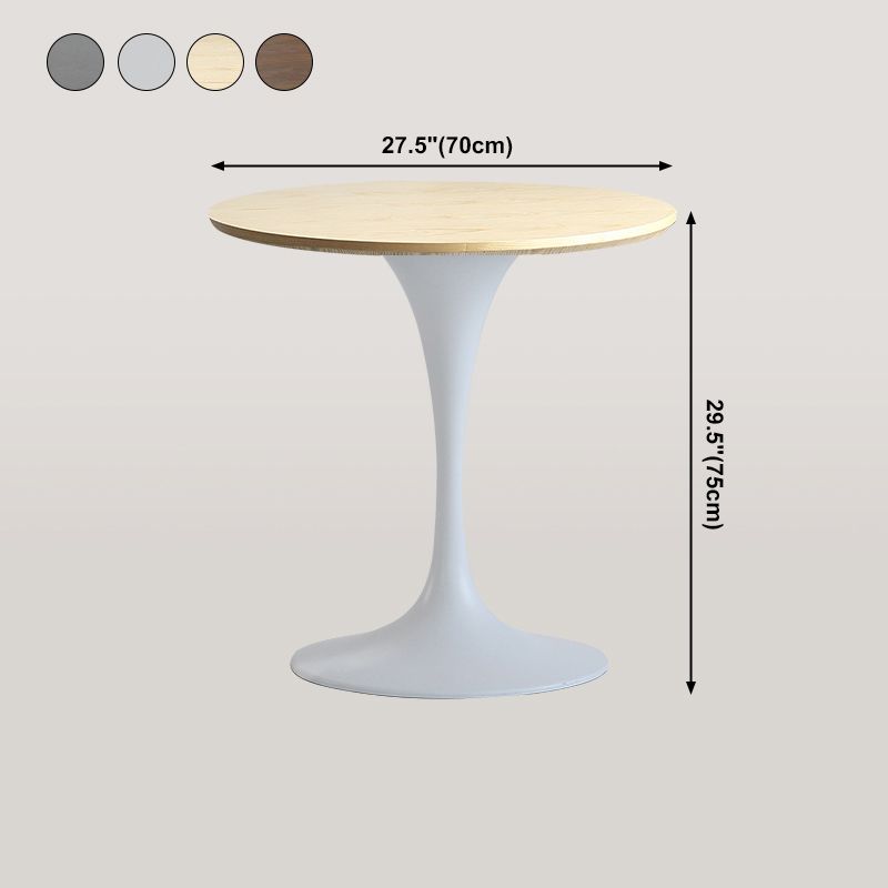 Modern Round Wood Dining Table Standard Kitchen Dining Table with Tulip Base Clearhalo ' dining_table' 'Dining Tables & Seating' 'Dining Tables' 'furn' 'furn_dining_table' 'Furniture' 'furniture_dining_table' 'Kitchen & Dining Furniture' 'kitchen&dining_furn' 'kitchen' 'kitchen_dining_table' 1200x1200_857e06a1-614b-447f-a8e9-8c286527ca47