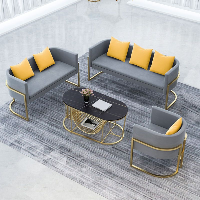 Smoking -Arm -Sofa 24,80 "W x 28,35" H Velvet Sofa Standard -Sofa