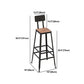 Set tavolo da bar industriale in legno Set bancone fisso da 1/2/5 pezzi per uso domestico