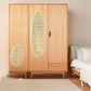 Freestanding Solid Wood Wardrobe Modern Wardrobe with Legs in Natural Clearhalo 'Armoires & Wardrobes' 'armoires_wardrobes' 'Bedroom Furniture' 'furn' 'furn_armoires_wardrobes' 'Furniture' 1200x1200_85806372-133a-412d-aab5-829e941d8d7b