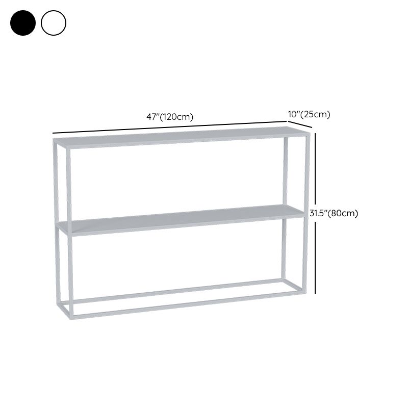 Modern Console Accent Table Antique Finish Rectangle Console Sofa Table in Metal Clearhalo 'Console Tables' 'console_tables' 'Entry & Mudroom Furniture' 'furn' 'furn_console_tables' 'Furniture' 1200x1200_85809547-dd91-4740-867a-9ed9aac630b0