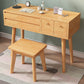 Scandinavian 3-Drawer Solid Wood Flip-top Dressing Vanity Make-up Table Clearhalo 'Bedroom Furniture' 'furn' 'furn_makeup_vanities' 'Furniture' 'Makeup Vanities' 'makeup_vanities' 1200x1200_85827203-a0f8-4d08-9ed7-58b70a950936