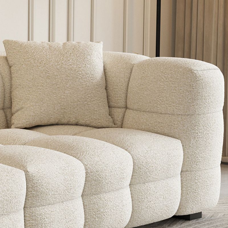 Biscuit contemporain Biscuit Tuxedo bras canapé en blanc pour le salon