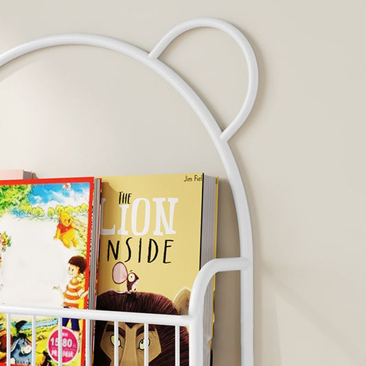 Modern Metal Floating Bookcase Closed Back Wall Mounted Book Shelf