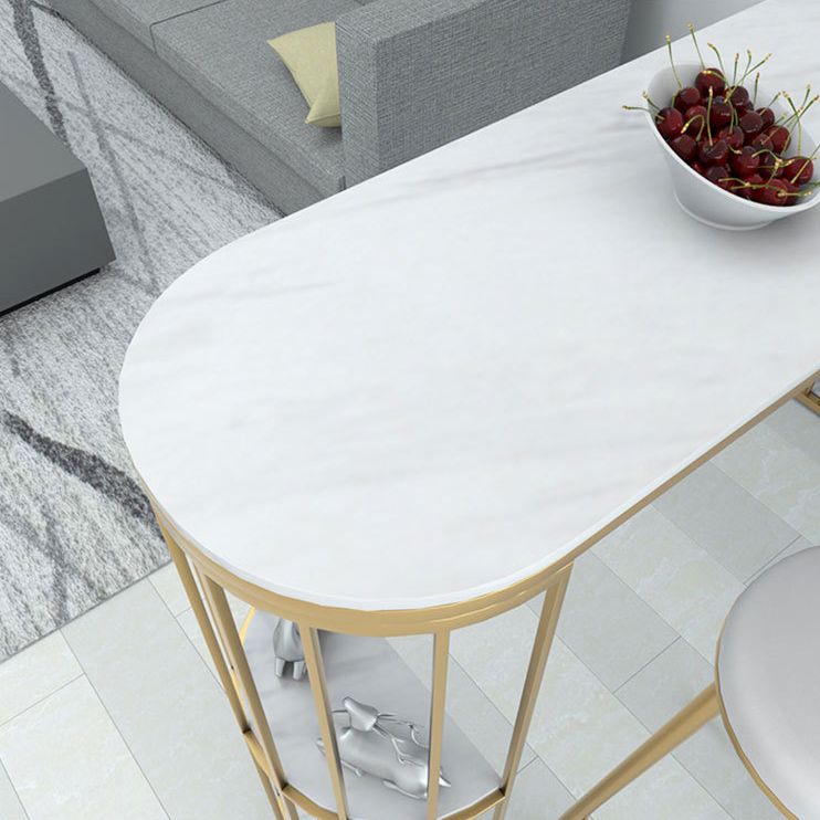 Glam Pub Table Specialty Bar Height Double Pedestal Bar Table Clearhalo 'Bar Furniture' 'Bar Tables' 'bar_tables' 'furn' 'furn_bar_tables' 'Furniture' 'Kitchen & Dining Furniture' 1200x1200_85863e4a-7fd2-47be-a2f6-d68a62e402d0