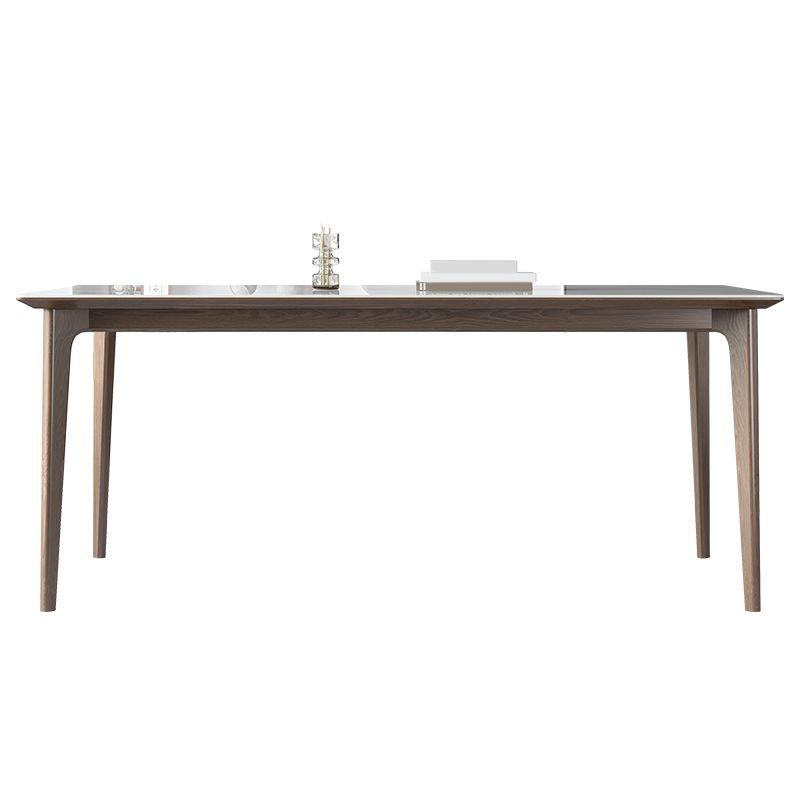Modern Ash Wood Dinette Set 1/3/4/5/7 Pieces Rectangle Sintered Stone Top Dining Table Set Clearhalo 'Dining Room Sets' 'Dining Tables & Seating' 'dining_room_set' 'furn' 'furn_dining_room_set' 'Furniture' 'furniture_dining_room_set' 'Kitchen & Dining Furniture' 1200x1200_8586ca8e-471d-4791-892f-f5bbd560bf62