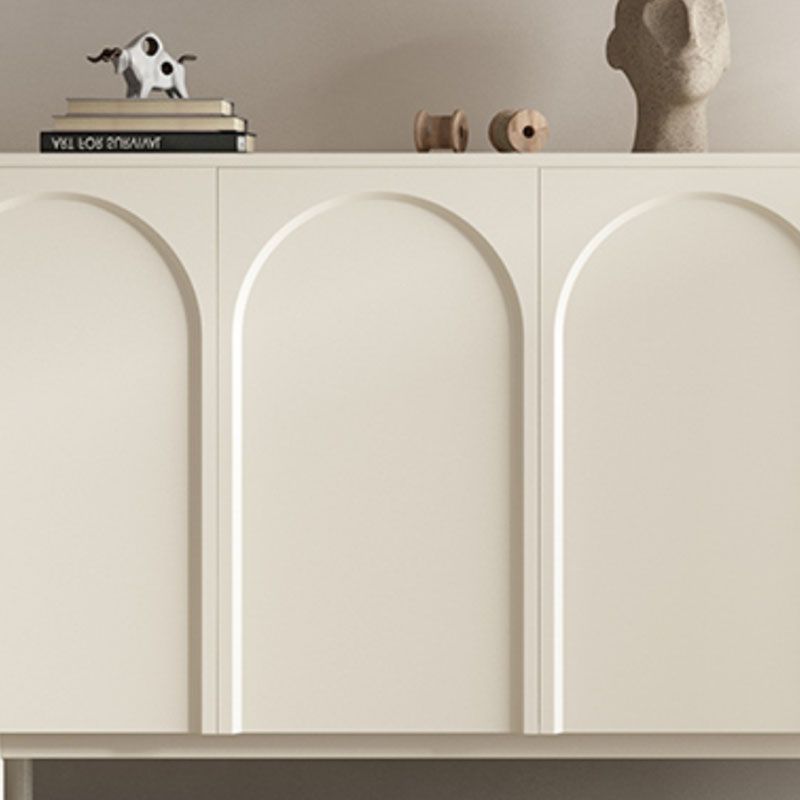 Moderno tavolo da tavolo a buffet in legno con porte per sala da pranzo