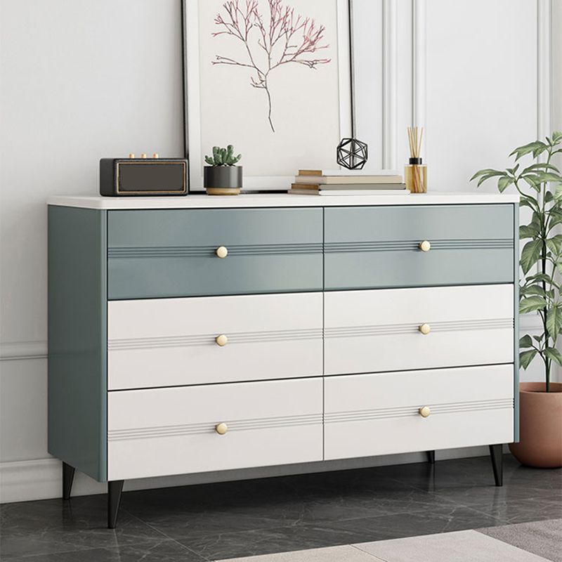 Rectangle Accent Chest with Soft Close Drawers Scratch Resistant Chest