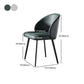 Contemporary Home Parsons Side Chair Leather Matte Finish Dining Chair