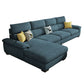 35.43"High Pillow Top Arm Sectional Slipcovered Sofa with Cushion Back Clearhalo 'furn' 'furn_sectionals' 'Furniture' 'furniture_sectionals' 'Living Room Furniture' 'Sectionals' 1200x1200_8588ffcb-4036-44c1-be44-2d87fdf75366