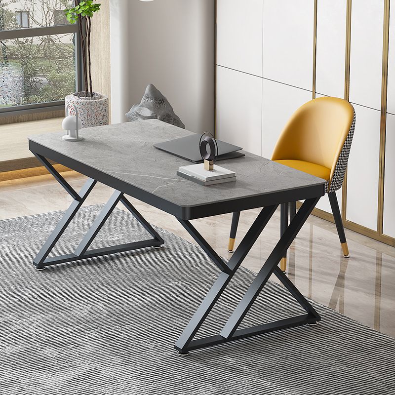 29 "H Glam Writing Desk Bureau de bureau en métal rectangulaire pour le bureau