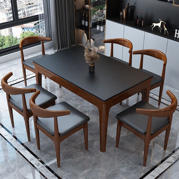 4-foot Stone Furniture Midcentury Style Rectangle Dining Table for Indoor Clearhalo ' dining_table' 'Dining Tables & Seating' 'Dining Tables' 'furn' 'furn_dining_table' 'Furniture' 'furniture_dining_table' 'Kitchen & Dining Furniture' 'kitchen&dining_furn' 'kitchen' 'kitchen_dining_table' 1200x1200_8589a5a0-15f4-4486-b2ae-6cf457ab6756