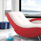 Modern Upholstered Reclining Chaise Lounge with One Arm Faux Leather Chaise Clearhalo 'Chairs & Seating' 'Chaise Lounge' 'chaise_lounge' 'furn' 'furn_chaise_lounge' 'Furniture' 'Living Room Furniture' 1200x1200_858a9513-757d-4f65-9fb4-a8b3f06064ae