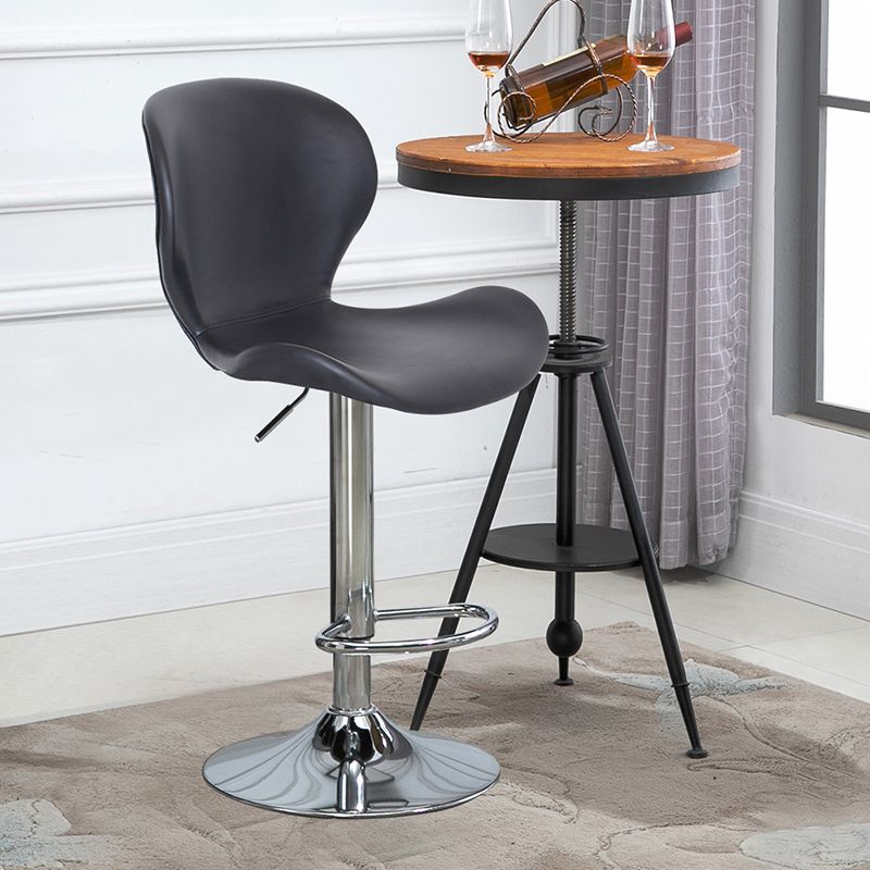 Nordic Indoor Barstool Metal Adjustable Swivel Tall Stool with Upholstered Clearhalo 'Bar Furniture' 'Bar Stools' 'bar_stools' 'furn' 'furn_bar_stools' 'furniture_bar_stools' 'Kitchen & Dining Furniture' 'kitchen&dining_furn' 'kitchen' 'kitchen_furn' Furniture' 1200x1200_858e4b1c-c093-4953-b35a-4ffba93de5f3