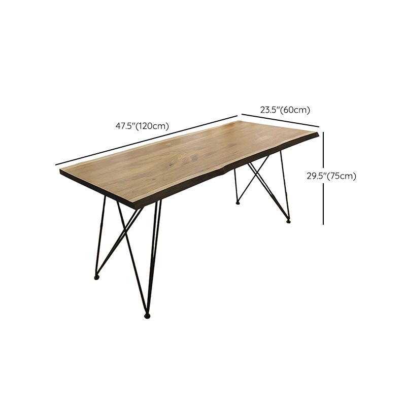 Wooden Table Industrial Style Simple Family Rectangular Dining Table Clearhalo 'Dining Tables & Seating' 'Dining Tables' 'dining_table' 'furn' 'furn_dining_table' 'Furniture' 'Kitchen & Dining Furniture' 1200x1200_858ee34f-84ed-4cf7-8582-b3a612c9e5ad