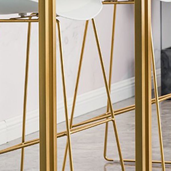 Dining Room Wood Top Counter Table Gold Base 42-inch Glam Style Bar Table Clearhalo 'Bar Furniture' 'Bar Tables' 'bar_tables' 'furn' 'furn_bar_tables' 'Furniture' 'furniture_bar_tables' 'Kitchen & Dining Furniture' 'kitchen&dining_furn' 'kitchen' 1200x1200_858efdc1-3e03-4e8b-823d-82a655c6bd4f