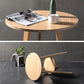 Contemporary Round Bar Dining Table Wood Bar Height Table with Shelves Clearhalo 'Bar Furniture' 'Bar Tables' 'bar_tables' 'furn' 'furn_bar_tables' 'Furniture' 'furniture_bar_tables' 'Kitchen & Dining Furniture' 1200x1200_858f4856-4be5-4f42-8fa9-c9e6913ccfdc