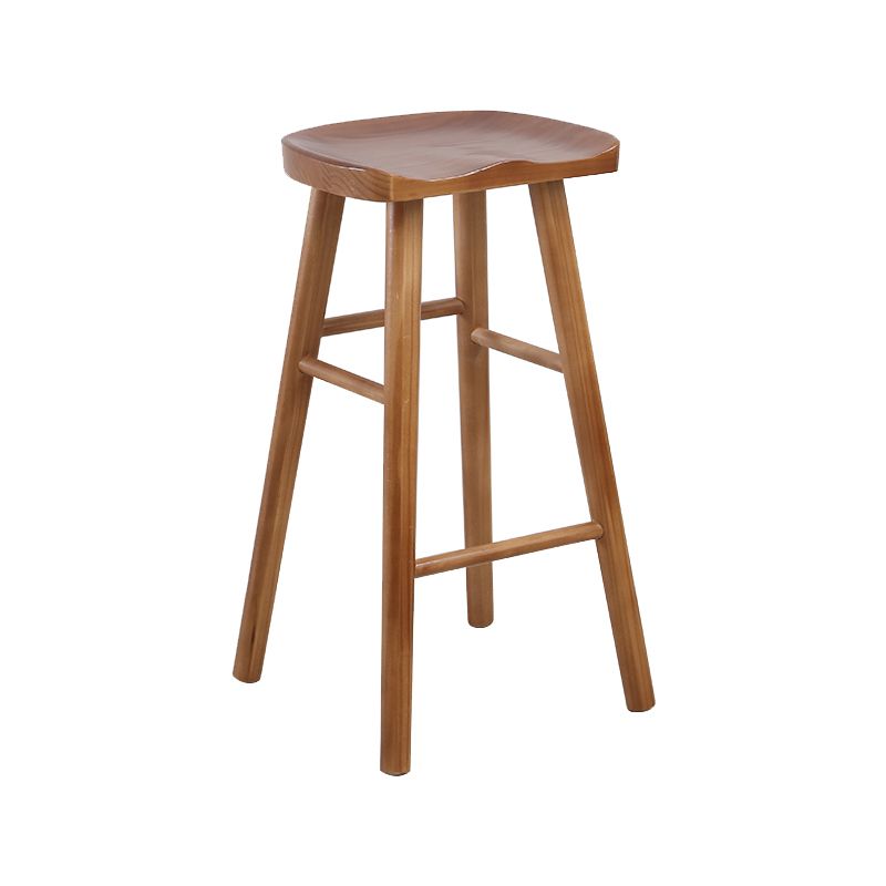 Tabourets de comptoir en bois massif Tabourets de comptoir modernes sans bras