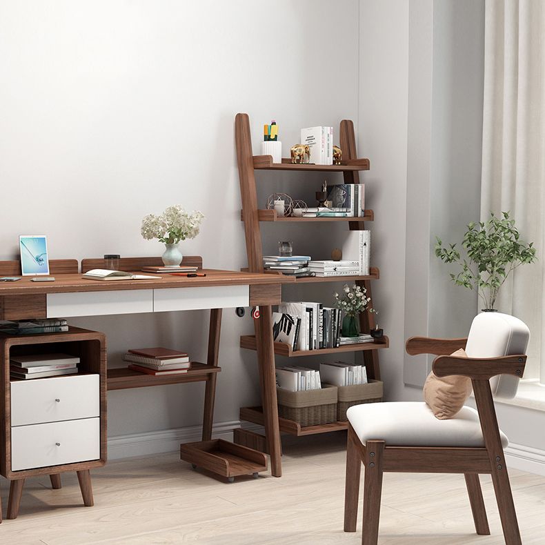 Contemporary Kitchen Opening Back Dining Arm Chair Solid Wood Dining Arm Chair Clearhalo ' kitchen&dining_furn' 'Dining Chairs' 'Dining Tables & Seating' 'dining_chair' 'furn' 'furn_dining_chair' 'Furniture' 'furniture_dining_chair' 'Kitchen & Dining Furniture' 'kitchen' 1200x1200_8591d901-1419-4fd7-a861-bee2f30eee57