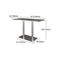 Industrial Style Dining Site Table Stainless Steel Dining Room Collection Clearhalo ' dining_table' 'Dining Tables & Seating' 'Dining Tables' 'furn' 'furn_dining_table' 'Furniture' 'furniture_dining_table' 'Kitchen & Dining Furniture' 'kitchen&dining_furn' 'kitchen' 'kitchen_dining_table' 1200x1200_85943625-e3fe-48d9-b66c-9a8176477352