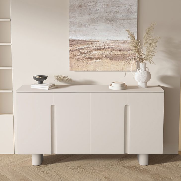 Servidor contemporáneo de comedor de madera de Faux Server con luces para el comedor