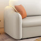 Contemporary Faux Leather Sleeper Sofa 30.7"H Slope Arm Sofa Bed